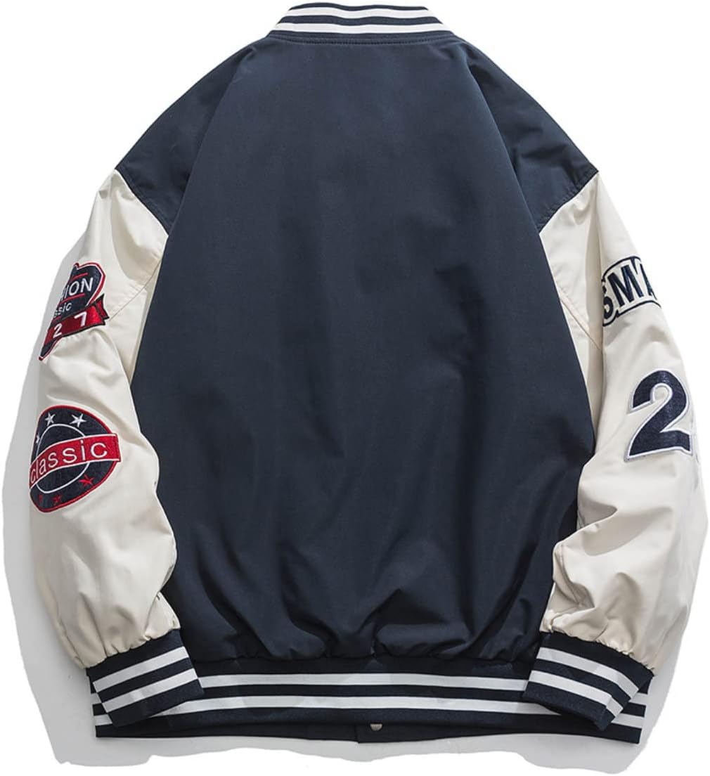 Men's Hip Hop Jacket Baseball Jacket Couple Unisex Jacket Streetwear School Uniform School Uniform Baseball Jacket Bomber Jacket