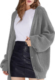 Women's Cardigan 100% Cotton Long Sleeve Oversized Knitted Cardigan